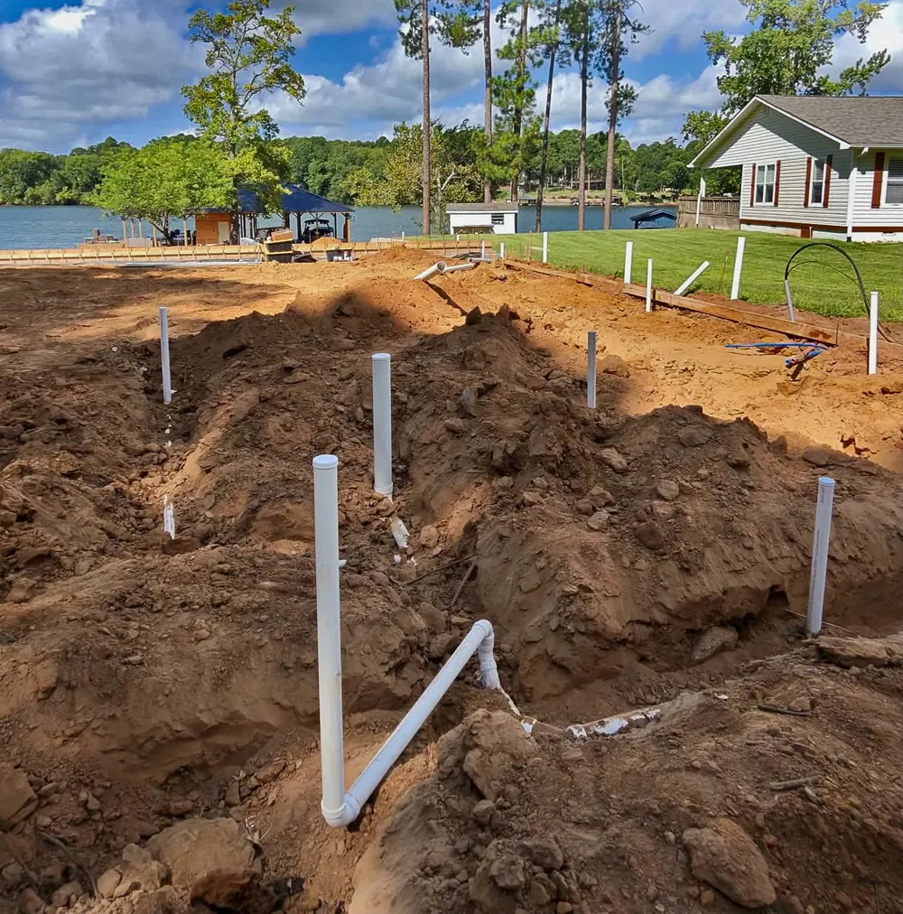 Plumbing rough-in by Cherokee Plumbing near Rusk, TX