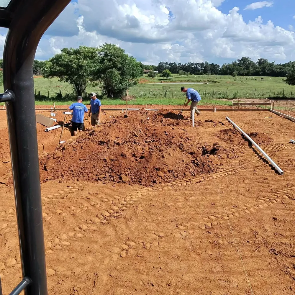 Completed plumbing job in Rusk, Texas